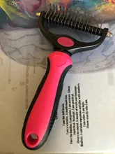 Pelo de mascota cortador de nudos perro cepillado y caída de pelo herramientas Gato del pelo del cepillo del peine de doble cara productos para mascotas