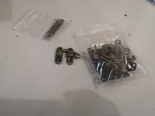 NAIERDI-cerrojo decorativo de Metal antiguo para muebles, candado para joyero de madera con tornillos, 10 Uds.