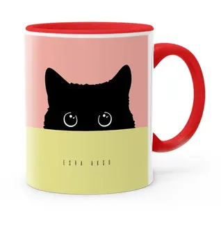 

Personalized Black Kitty Red Mug Cup-9