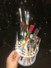 Soporte portátil para pincel de pintura, suministros de pintura para escritorio de estudiante, organizador, 49 agujeros, nuevo