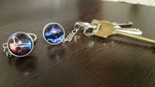 12-Constellation Keychain Keyrings Pendant Jewelry Birthday-Gift Zodiac Scorpio Luminous