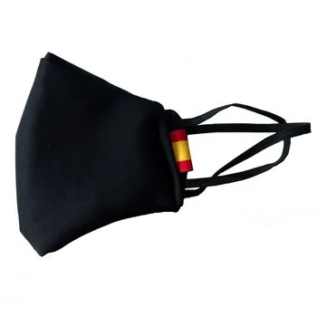 

Spain flag mask-Black-craft