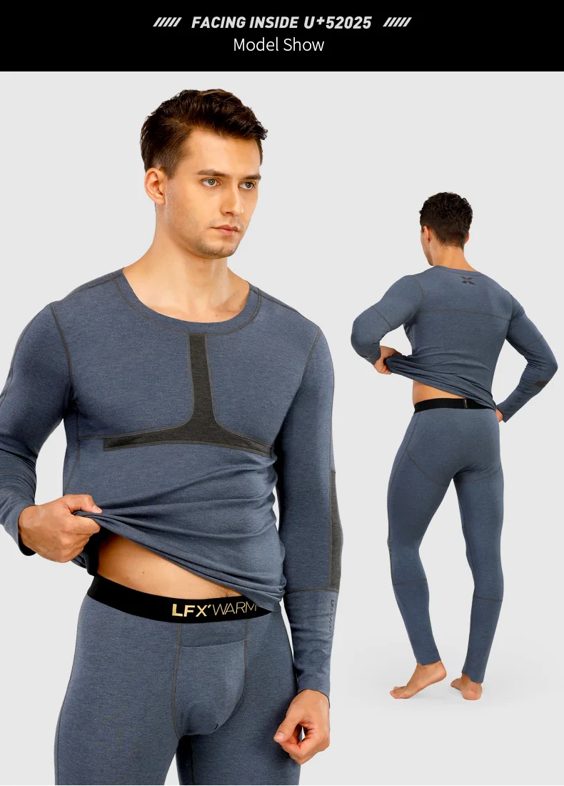 mens long underwear sets 52025 Men Thermal Underwear Women Thermal Underwear Merino Wool Graphene Fabric Premium Design Seamless Soft Warm Long Johns mens thermal underwear