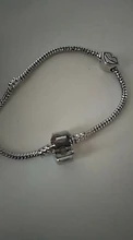 Abalorio de Color plateado de 3mm para mujer, pulsera Europea Original, joyería de moda, regalo para mujer, envío directo