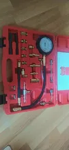 Probador de inyector de Bomba de Inyección de combustible, medidor de presión de gasolina, herramienta de detección de presión de combustible, 0-140 PSI