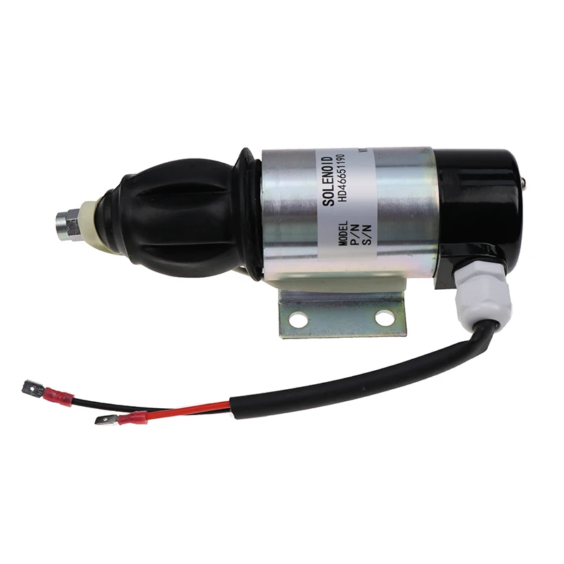 

Fuel Stop Solenoid 872826 1827650 12V 2 Wires for Volvo Penta TAMD61A TAMD70E TAMD70D AQD70D Perkins 2006 3008 3012