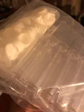 Contenedores de cuentas de Tubo Transparente de plástico, frasco de almacenamiento, exhibición de Joyas, 55x15mm F60, 50 ~ 100 Uds.