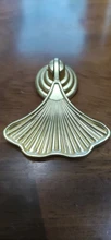 Cabinet Drawer Pulls-Knobs Furniture Dresser Wardrobe Cupboard Leaf Brass-Handles Gold