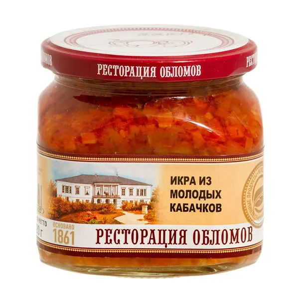 Ресторация обломов икра из молодых кабачков 420 грамм. Обломов икра из молодых. Икра из молодых кабачков ресторация обломов. Ресторация обломов аппетитка. Ресторация обломов кабачковая икра.
