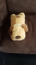 Lindo latido del corazón cachorro de conductividad juguete de entrenamiento mascota de peluche cómodo acurrucarse dormir
