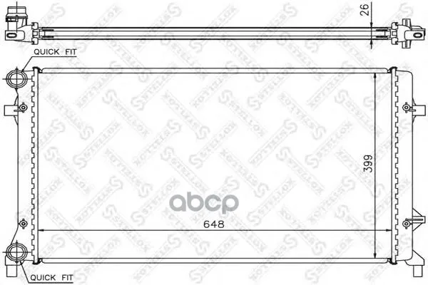 10-25204-Sx_ radiator Cooling System! Audi A3, Skoda Octavia