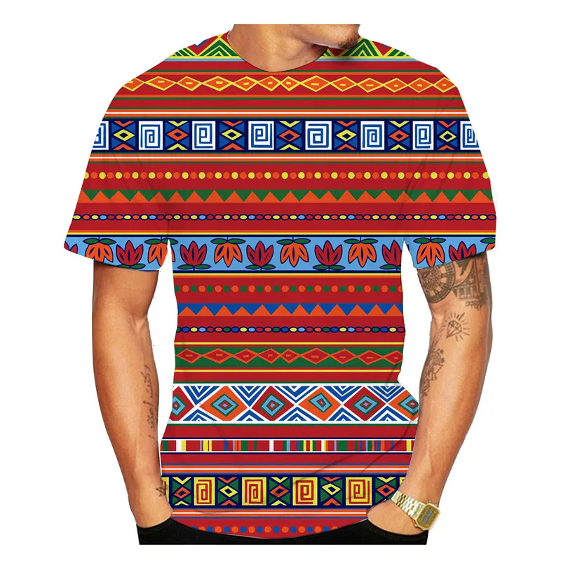 cool shirts for men Summer 3D African Print Men's/Women's T-Shirt Casual O Neck Short Sleeve Tee Top Vintage Style Dashiki Couple Streetwear Clothes men t shirts