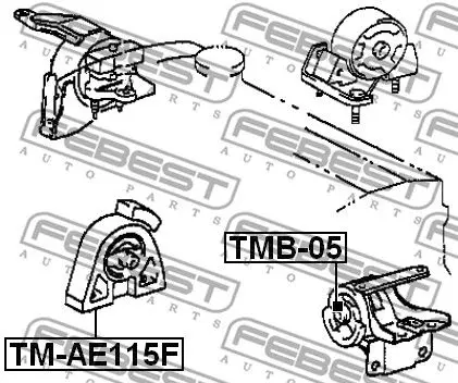 Подушка ДВС передняя Toyota Carina AT190/AT191 1.6/1.8 4AFE/7AFE| |
