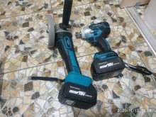 Impact-Wrench Lithium-Ion-Battery Cordless Electric Rechargeable 18V with Two-18v-4.0ah