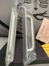 Pulls Furniture-Handle Door-Hardware-Knobs Balcony Bedroom Kitchen-Door Silver Aluminium-Alloy