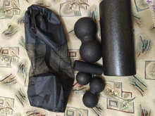 3/5 Uds Yoga de rodillos de masaje y pelota para hacer ejercicio juego de rodillo de espuma para el dolor de espalda auto-miofascial tratamiento Pilates músculo de ejercicios