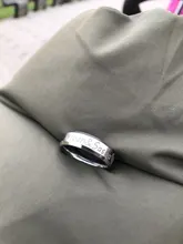 Anillos personalizados de acero inoxidable grabados con tu nombre texto firma escritura a mano hombres mujeres Unisex anillo de titanio