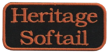 

Heritage Softail Parche bordado, iron patch, gestickter patch, patch brode, remendo bordado, toppa ricamata Size: 8,40x4cm