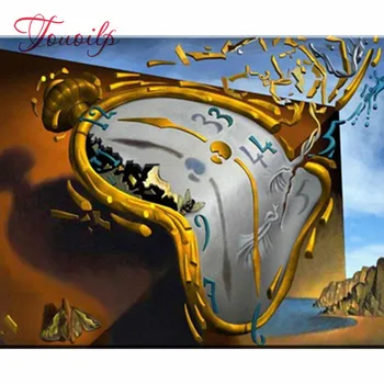 

5D DIY Diamond embroidery Salvador Dali Clock diamond painting Cross Stitch full square& Rhinestone mosaic decoration gift