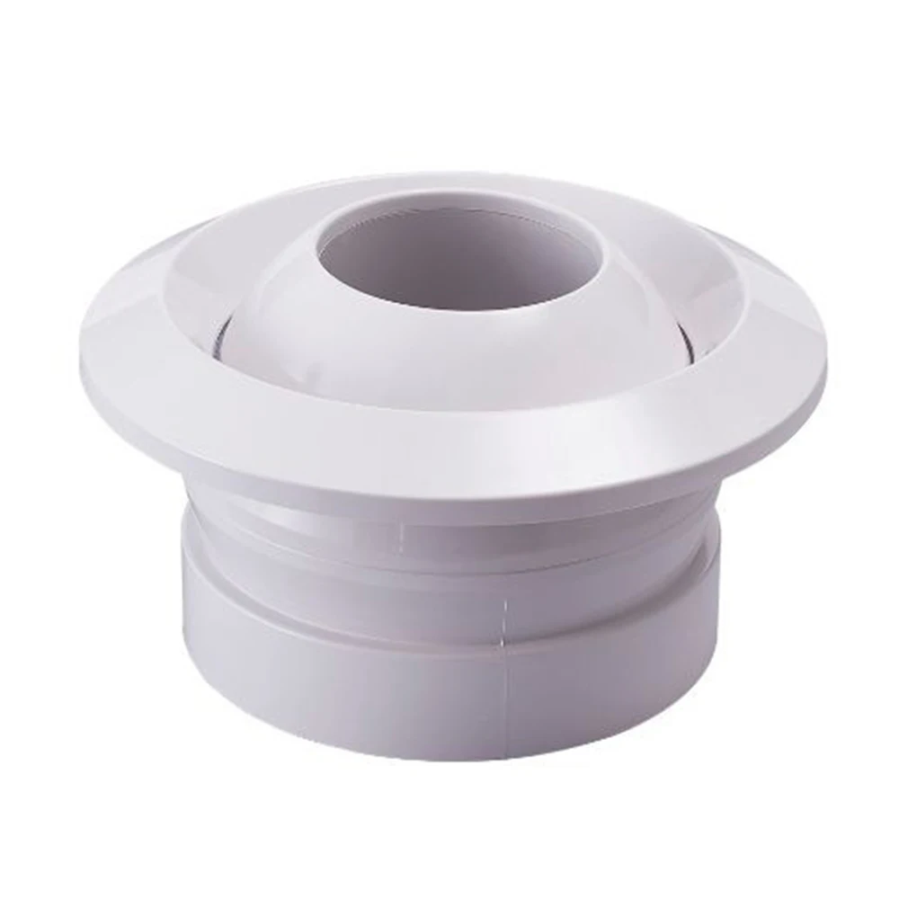 75-150mm ABS Air System Outlet Valve ABS Circular Spherical Nozzle Air Vent For Airport Station Central Ventilation Outlet