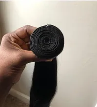 Maxglam-extensiones de cabello humano liso, 30 y 40 pulgadas, brasileño, Remy, extensiones de cabello liso de hueso Natural, tejido de doble trama, 1 paquete