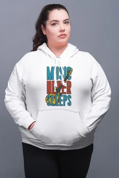 

Angemiel Wear Music Never Sleeps White Women 'S Hooded Sweatshirt