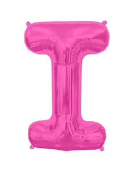

Balloon Letter I 86cm Hot Pink-Foil Polyamide-NSB00178