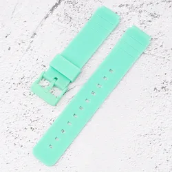 16mm Waterproof Resin Rubber Watch Band Replacement Strap - 16mm (Green)