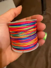 10 metros/lote de hilo de nailon de 0,8mm, cuerda de macramé con nudo chino, pulsera trenzada, borlas, hilo para ABALORIOS