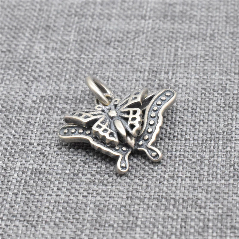 

2 Pieces of 925 Sterling Silver Butterfly Couple Charms Insect Pendants for Necklace Bracelet