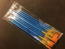 Juego de 6/10 Uds. De pinceles para pintar acuarela, pluma de pintura Gouache, mango de madera de nailon, juego de pinceles de pintura, suministros de arte para dibujar