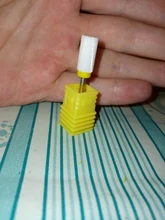 Dmoley-brocas de cerámica y tungsteno para uñas, accesorios para manicura, taladro eléctrico, Color rosa/Negro/azul, 4 colores