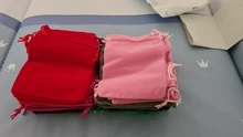 Jewelry Packing Pouches Gift-Bags Velvet Drawstring Customized 50pcs/Lot 9x12cm 7x9cm