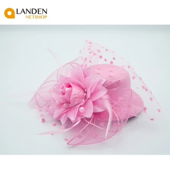 

Cinta flor lazo Caps Clips para el cabello accesorios para mujeres niñas horquillas sombreros de Festival Navidad