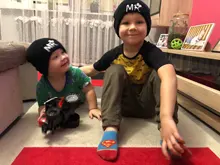 Hats Boys Bonnet-Cap Baby Beanie Enfant Knitted Toddler Girls Winter Kids Warm Letter