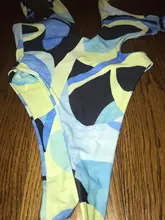 Bañador Sexy de una pieza para mujer, traje de baño estampado, mono de un hombro, Monokini de realce, brasileño, ropa de playa para verano, 2021