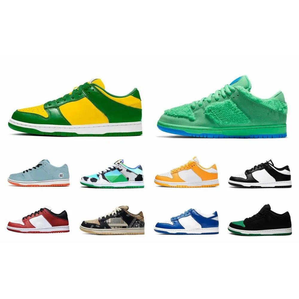 Chunky Dunky Dunks Sb Skateboard Shoes Shadow Black White Coast Green Glow Trainers Sneakers