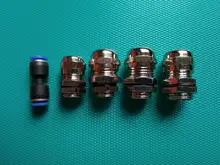 Cable impermeable glándula conector IP68 chapados en níquel latón Cable métrica M8 M10 M12 M14 M16 M18-M36 18-25mm para 4-8mm Cable