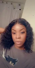 Bob Peluca de agua onda de encaje frente pelucas de cabello humano para las mujeres negras 13x4 peluca Frontal de encaje Pre arrancado brasileño de la onda profunda peluca Frontal