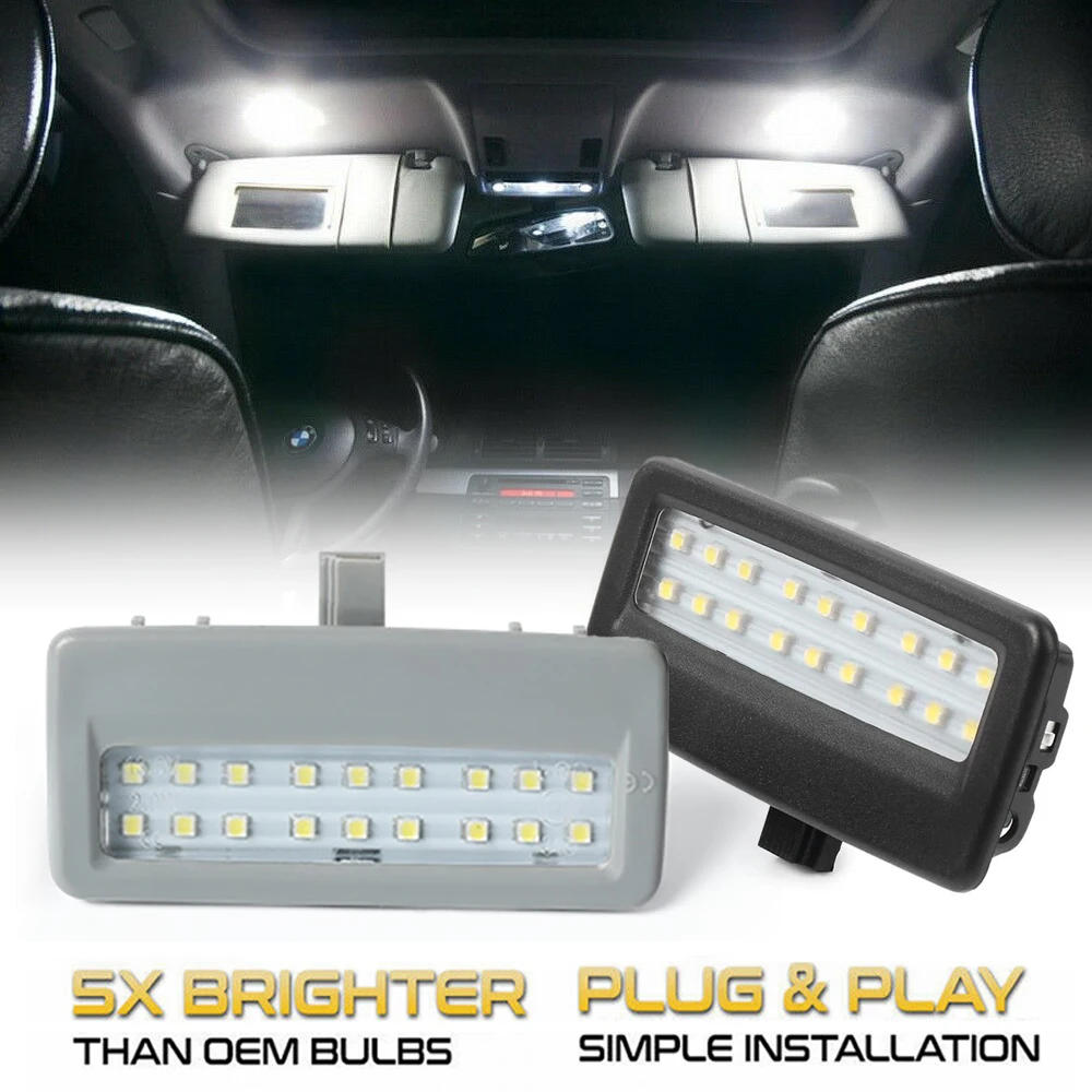 2 шт. 18SMD светодиодный автомобильный солнцезащитный козырек лампы для зеркал