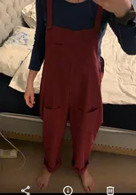 2019 nuevo jersey de mujer mono tirantes mono holgado Oversize señoras Pantalones de bolsillos de mono tanque pantalones de talla grande S-5XL