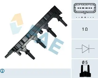 Катушка зажигания Citroen C4/C8, Peugeot 206/307/407/607/807 1.8