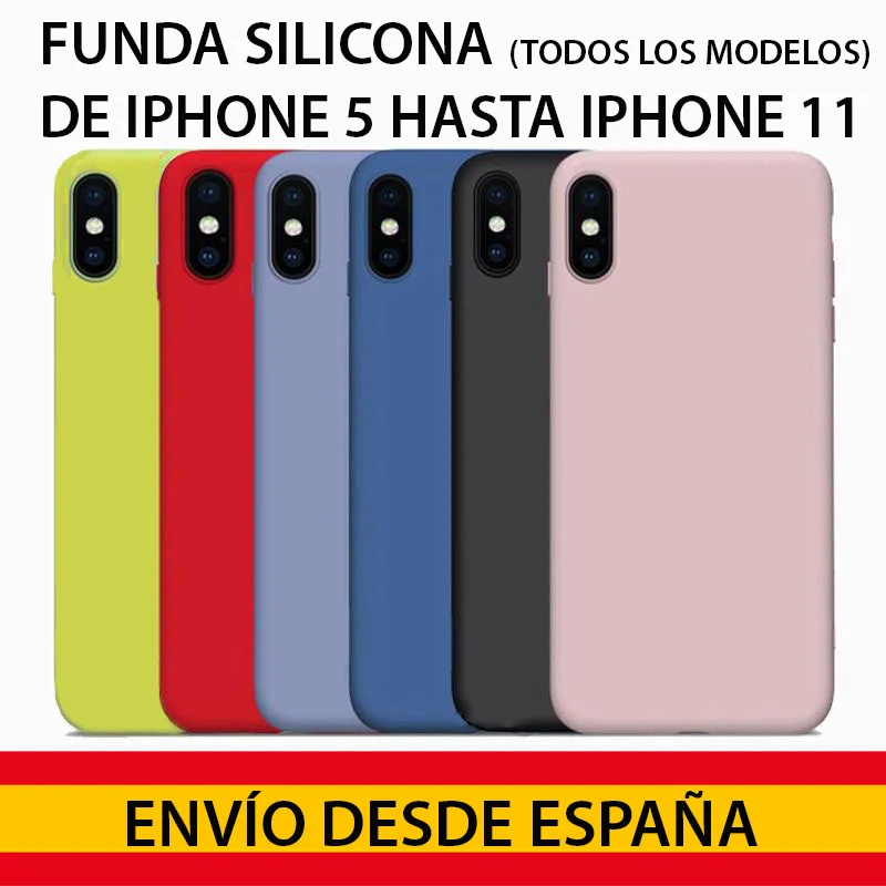 Жидкий силиконовый чехол для Iphone 5 5S 6 6S 6 Pus 7 7 Plus 8 X XS XR XS MAX 11 pro 11 11 Pro Max tpu Высокое качество 6 цветов