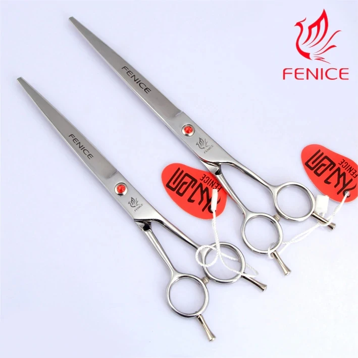 Fenice 7," /7,5"/8," профессиональные ножницы для стрижки и ухода за шерстью прямые ножницы для резки