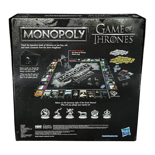 Настольная игра Hasbro Gaming "Монополия" Игра Престолов