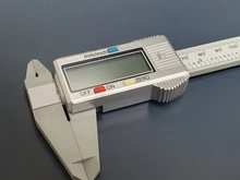 Calibradores digitales Vernier para medición de altura, micrómetro electrónico LCD de 150mm y 6 pulgadas, instrumentos de Medidor de fibra de carbono
