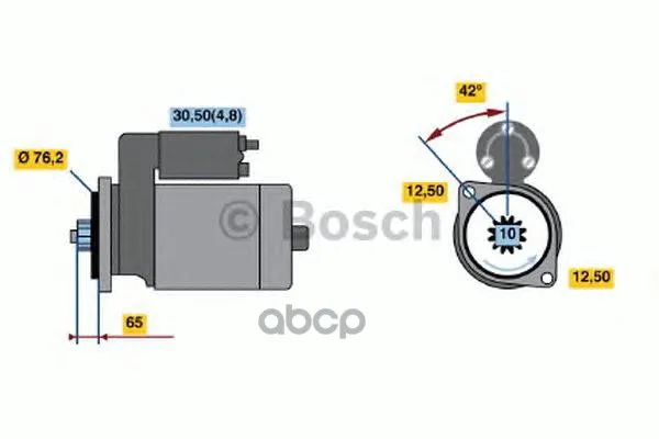 Стартер 12v 2.2kw Bosch арт. 0001125605