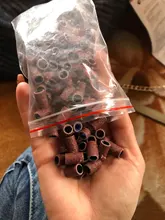 COSCELIA 100 unids/set bandas de lijado cortadores para la máquina de fresado de uñas de manicura brocas para fresadora de broca para uñas de arte herramienta