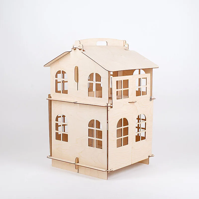 Best Dolls Home Toys house DIY Painting Construction Board Education Toy Children Gifts doll accessory block part puzzle DFB 2d