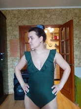 CUPSHE-bañador de una pieza con volantes para mujer, traje de baño Sexy con cordones, Monokini, trajes de baño de playa 2021